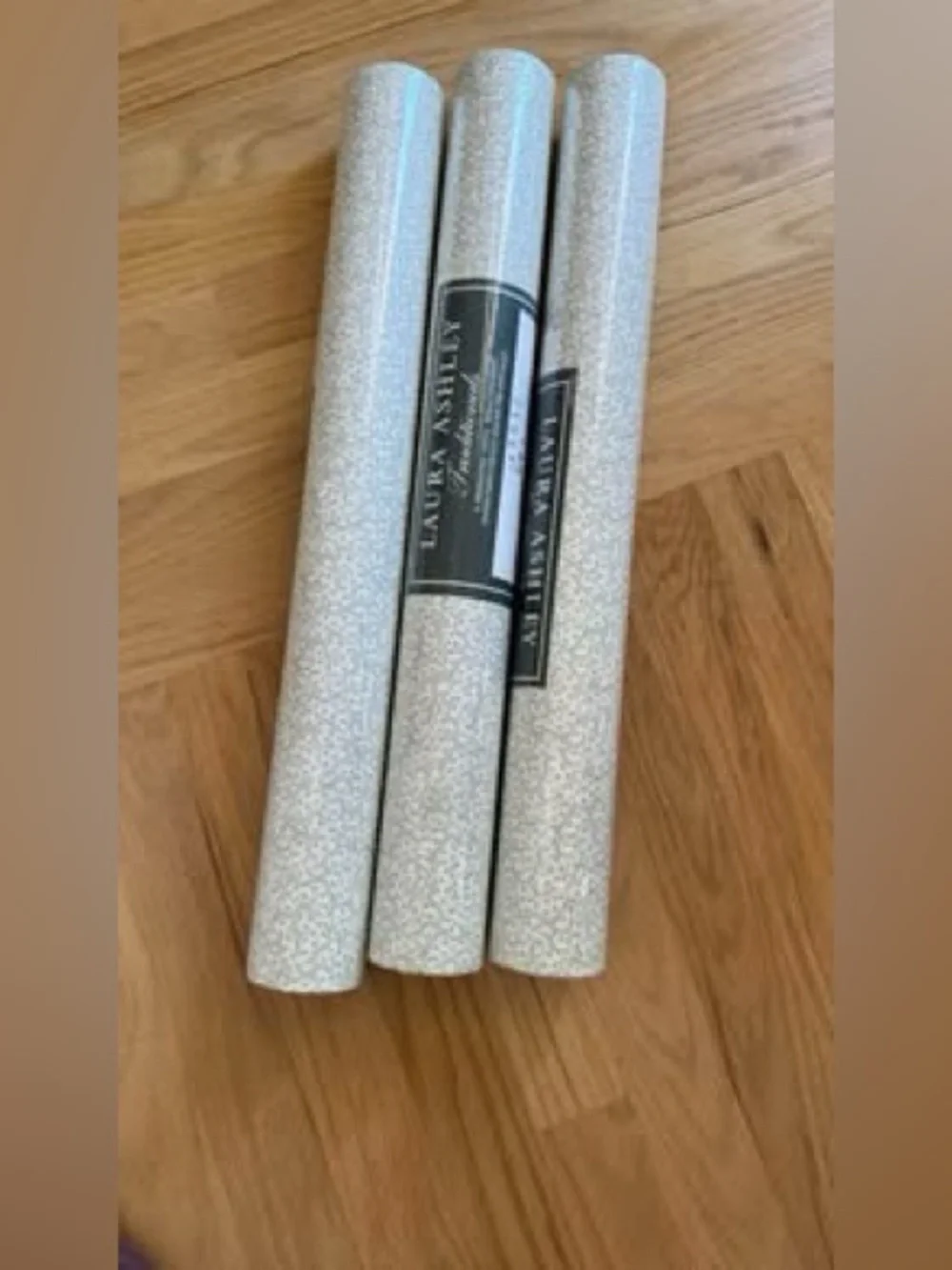 3 Rolls Laura Ashley Traditions Imperial Wallpaper Vintage USA Green White New